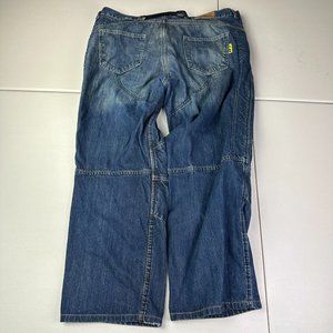 Bilt‎ Iron Worker Mens Jeans Knee Pads Size 36x31 Blue Dark Wash Used